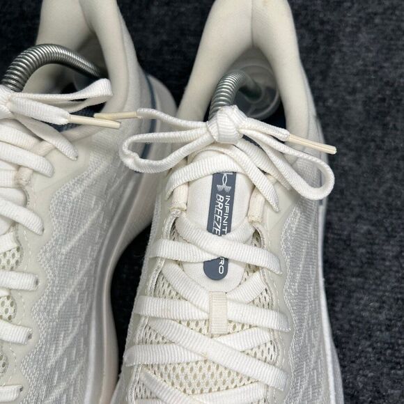 Under Armour Infinite Pro Breeze Running Shoes Men's 9.5 Grey White Run Training - Picture 4 of 13